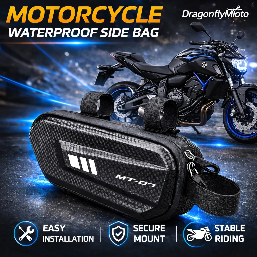 

Large Capacity Motorcycle Side Bag For YAMAHA MT-07 MT07 MT 07 2014-2022 2021 2020 2019 Waterproof Multifunctional Storage Pouch