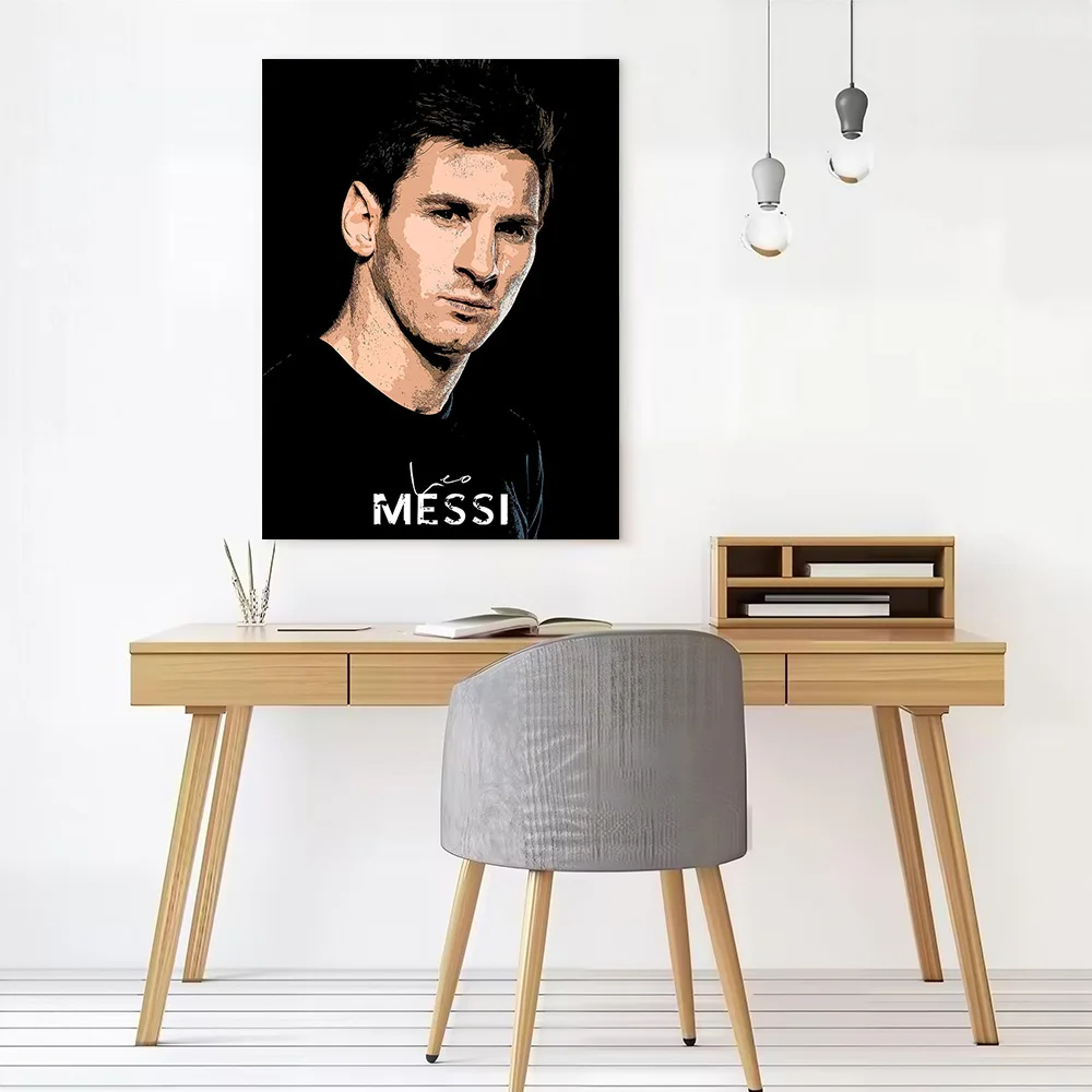 Leo Messi Poster Customizable Printed Canvas Painting for Pictures Wall Art Interior Accessories Room Decorations Wand Deko Arts