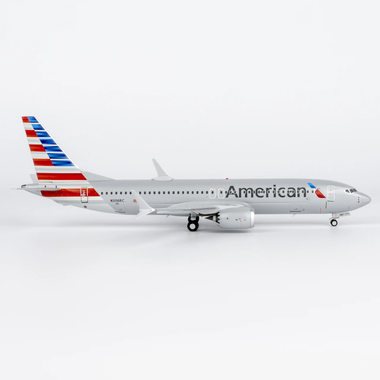 92017 سبيكة تحصيل طائرة هدية NG نموذج 1:200 الخطوط الجوية الأمريكية بوينغ B737 ماكس 8 دييكاست طائرة طائرة نموذج N306RC
