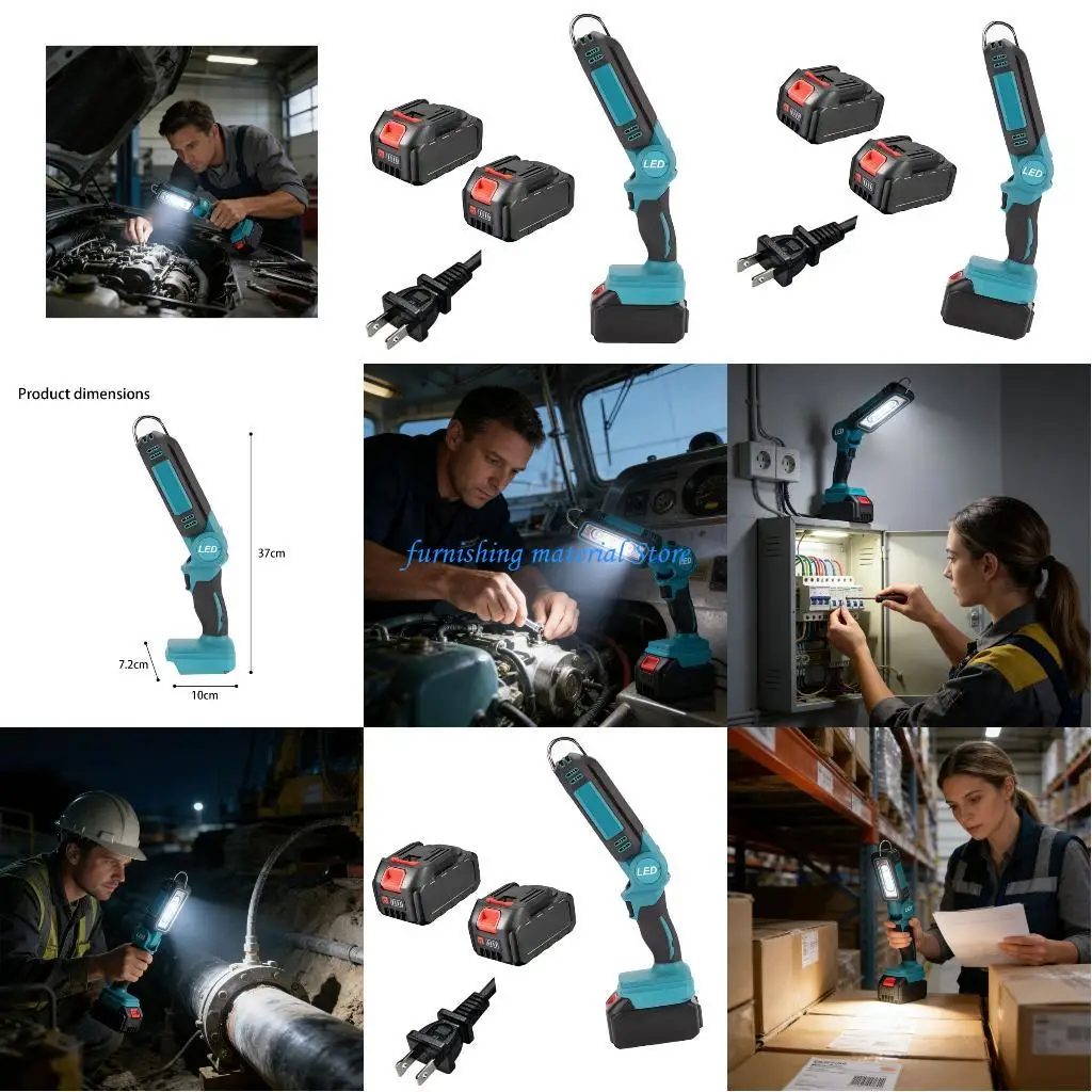 Y5GD Foldable Plastic LED Light With 21V Quick Charging And 2 Brightness Settings For Camping And Lighting