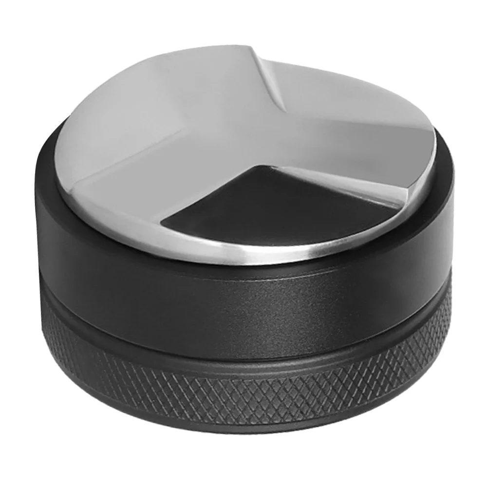

Coffee Distributor Leveler Metal Espresso Tamping Tool Nonslip Grip Low Profile Design for Consistent Extraction