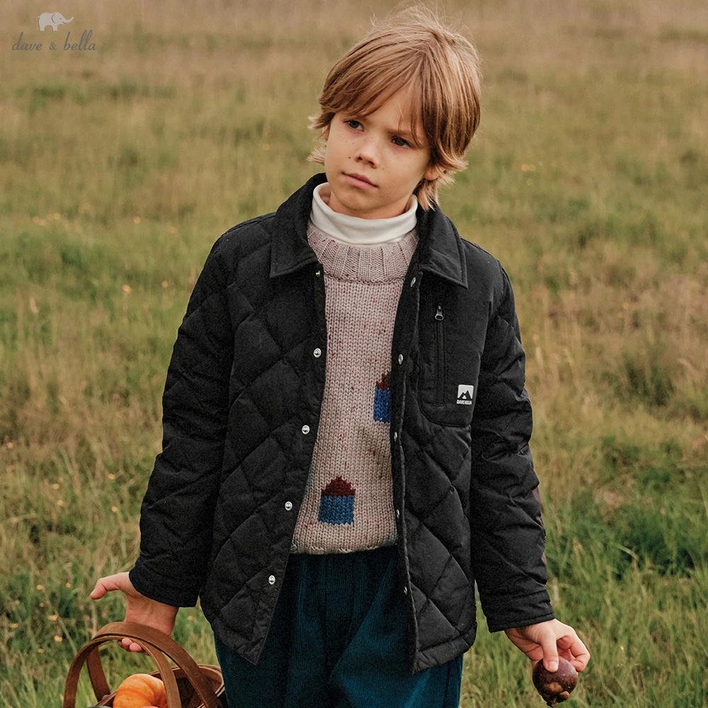 Dave Bella Boys White Down Parka Jacket Children Winter Warm Down Shirt Coats Waterproof Outwear Clothes DK4263575
