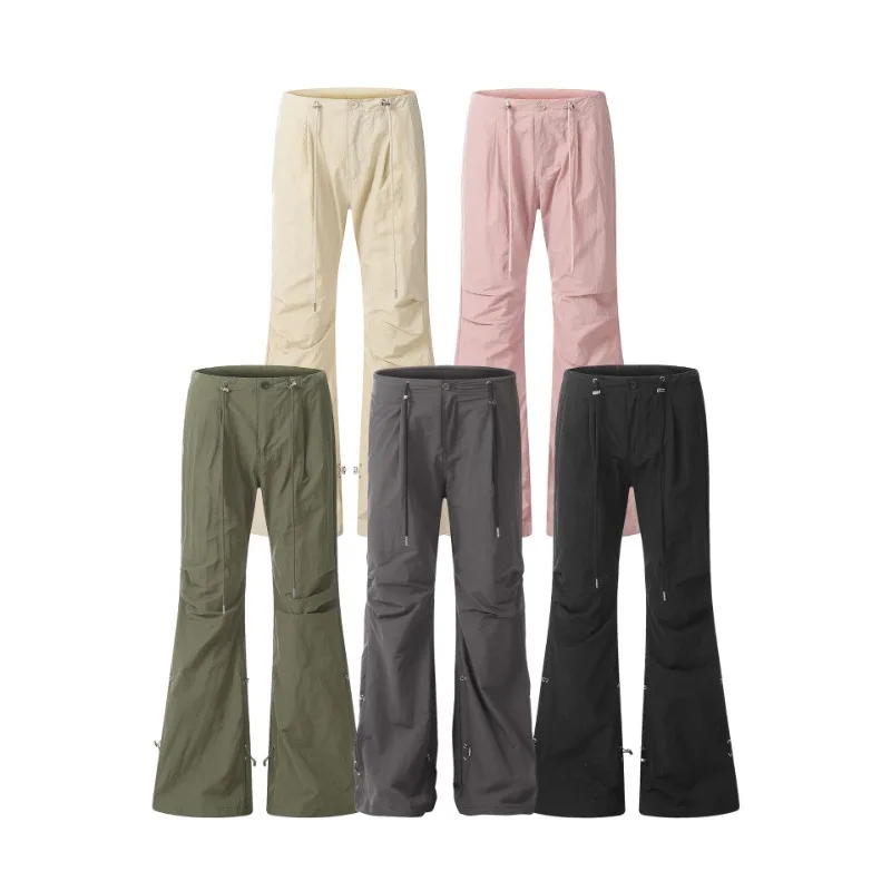 

American Fashion Micro La Casual Pants Women's Autumn New Quick Drying Thin Casual Slimming Workwear Pants Female Clothing