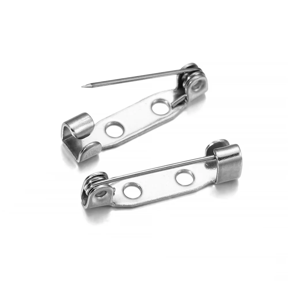 

20pcs/pack 14- 45mm Stainless Steel Brooch Clip Base Pins For DIY Brooches Jewelry Making Findings Supplies Accessories