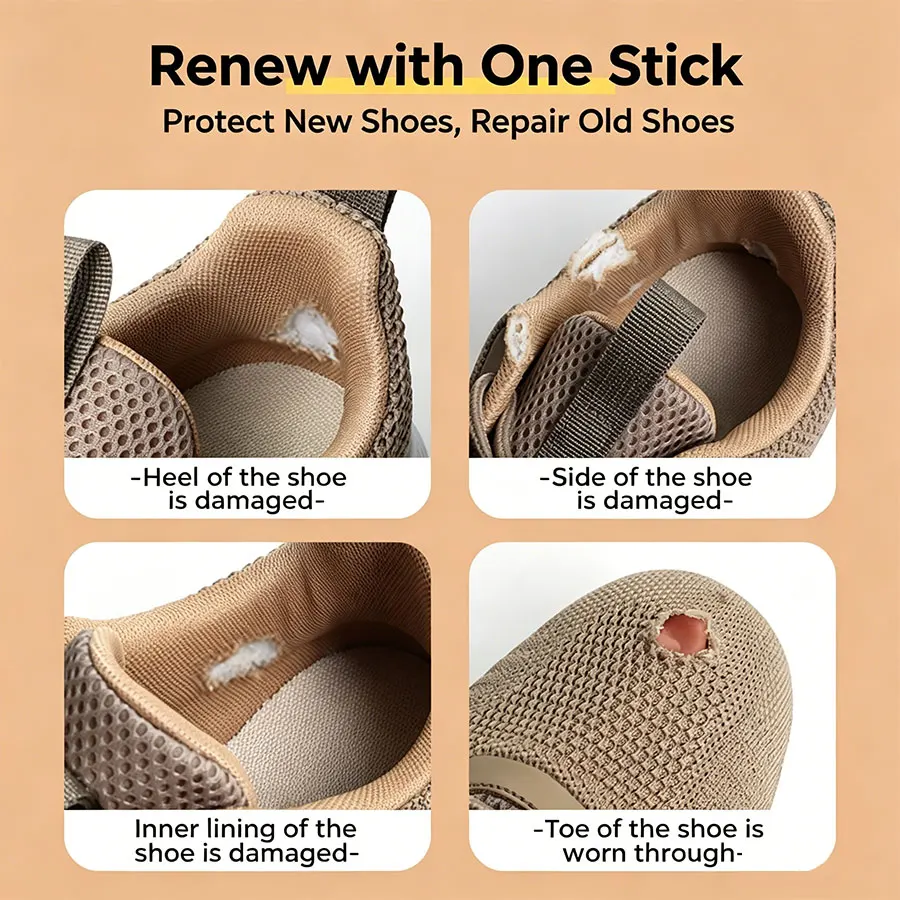 Self-Adhesive Shoe Mesh Patch for Hole Repair Sports Shoe Upper Wear Repair Anti-Wear Heel Patch Subsidy for Footwear Maintenanc