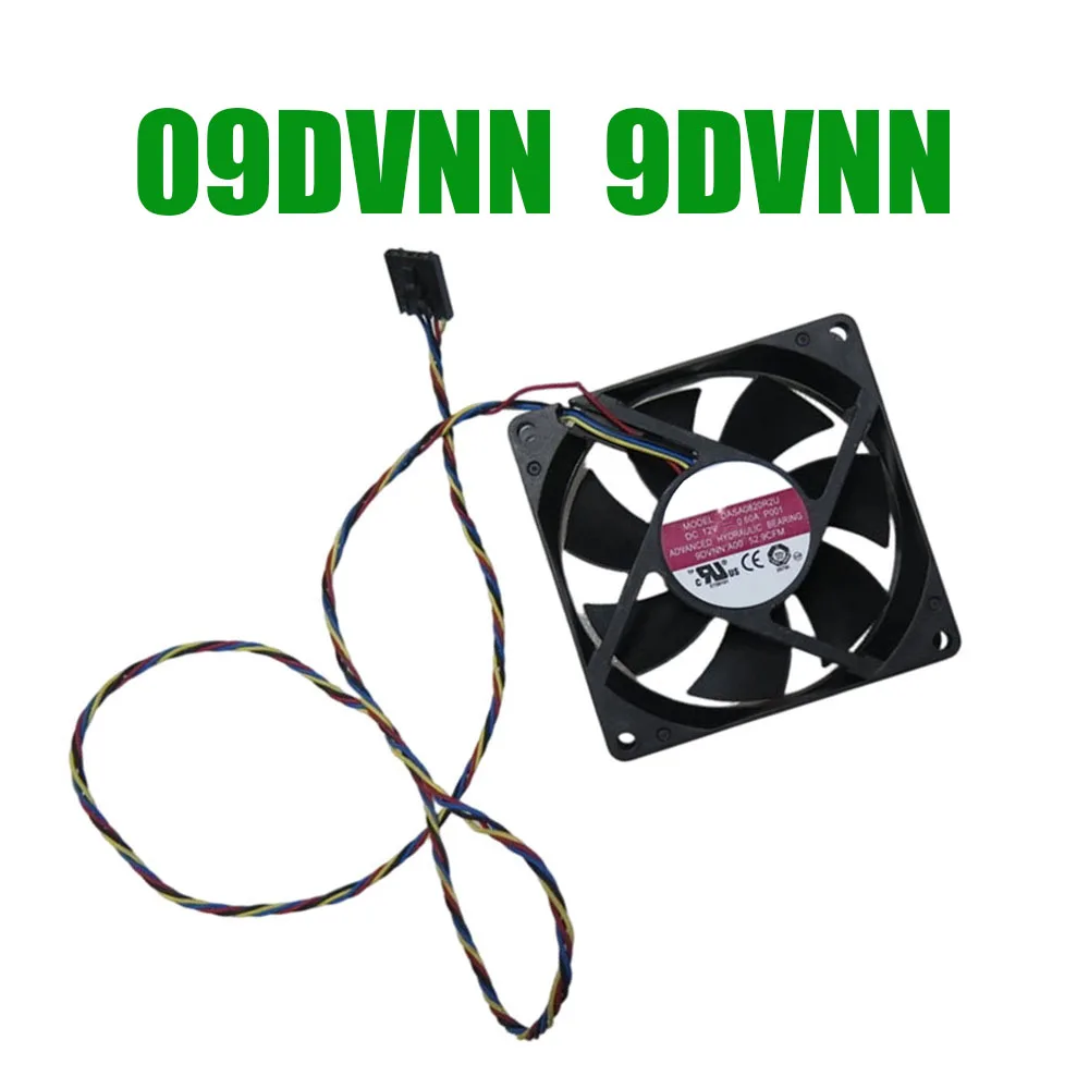 For DELL For OptiPlex 3010 7010 9010 Desktop 09DVNN 9DVNN DASA0820R2U P001 MF80201VX-Q000-S99 PVA080F12H-P02-AE Cooling Fan
