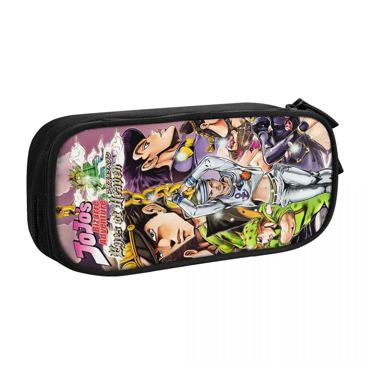 Custom Jojos Bizarre Adventure Kawaii Pencil Case Girl Boy Large Capacity Cartoon Anime Pencil Box Student School