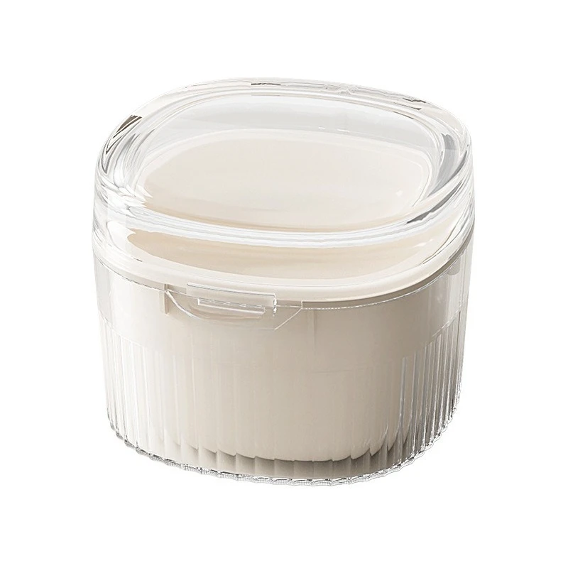 

New braces cleaning box, multi-functional food-grade plastic transparent, sealed braces, dentures drain, clean soaking box