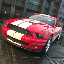 1:24 simulation Ford Shelby GT500 alloy car model sports car metal ornaments for children gifts adult collectibles