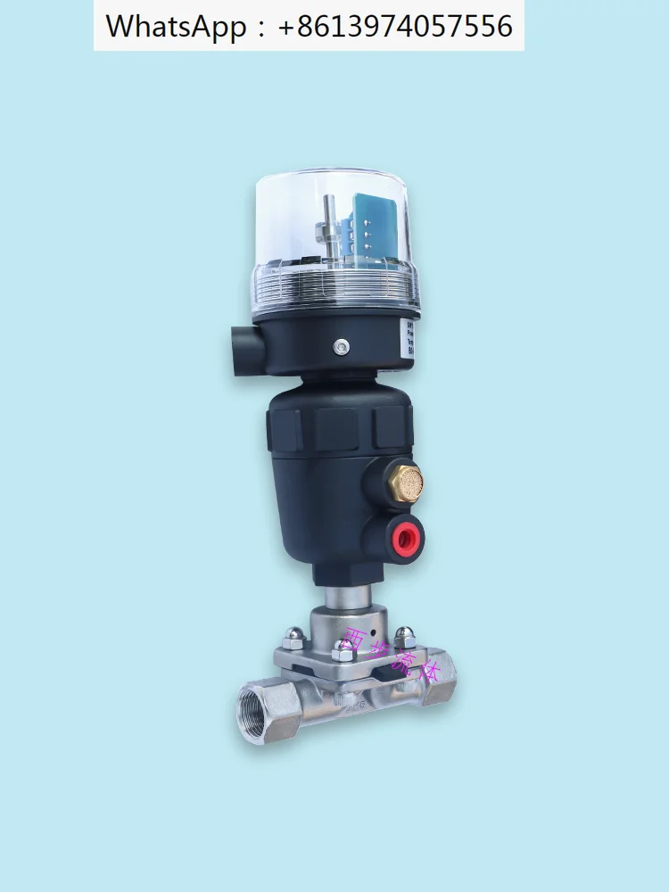 Sanitary one-piece internal thread pneumatic diaphragm valve 316 stainless steel inner wire Baode head