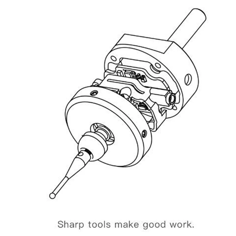 

CNC Latest V6 Anti-Roll 3D Touch Probe Edge Finder to Find the Center Desktop CNC Probe Compatible with and Grbl A