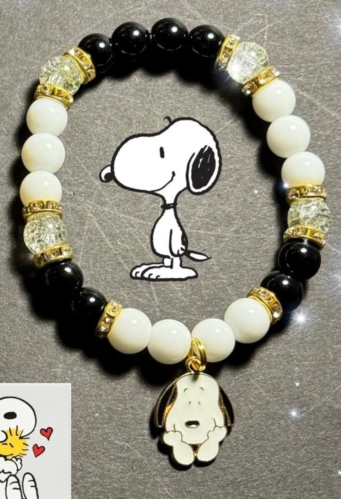 Snoopy and Woodstock bracelets