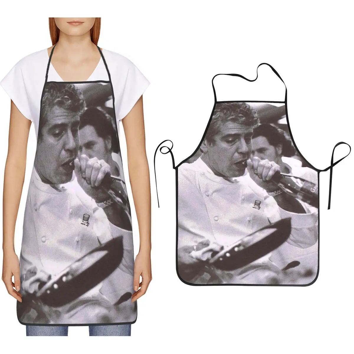 

Фартуки для приготовления и открытого пива Энтони Бурден, фартуки для шеф-повара, приготовления пищи, выпечки, нагрудник без рукавов, кухонный сарафан для уборки для женщин и мужчин