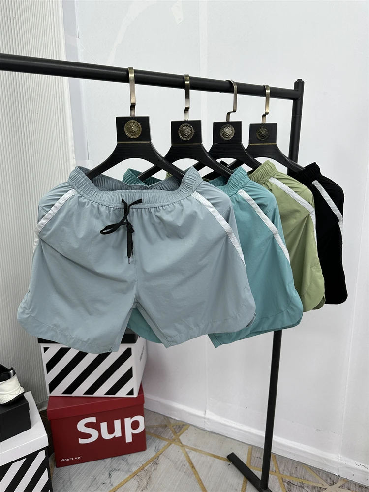 

Спортивные брюки для активного отдыха: быстросохнущие, легкие, дышащие, модные, эластичные, с завышенной талией, длиной до колена