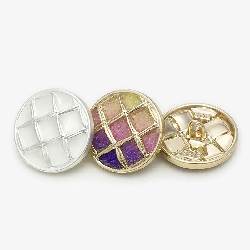 10pcs Color Luxury Sewing Articles for Sewing Round Metal Buttons for Clothing Coat DIY Crafts Materials Decorative Buttons New