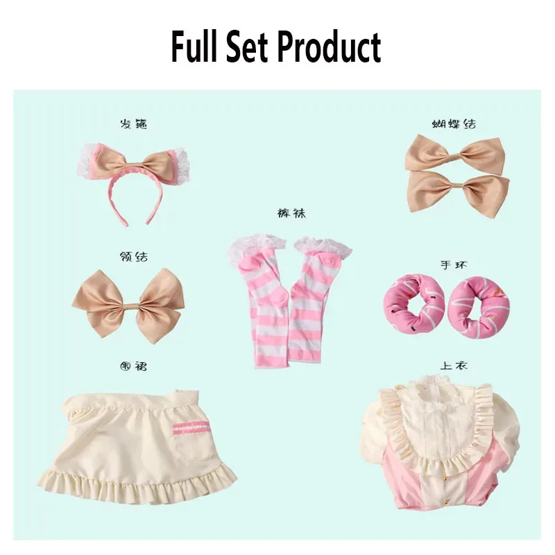 جديد 2025 فوكالويد ميكو الحلو القط الأذن المئزر فستان موحد ملابس أنيمي تأثيري لطيف فتاة خادمة تنورة مجموعة مع الأزرق-الرمادي ★ ★ ★   جيه.