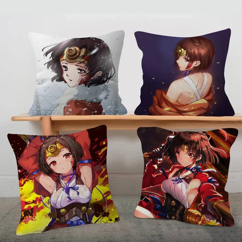 KABANERI OF THE IRON FORTRESS Soft Comfortable Pillow Case For Sofa Living Cat Room Home Office Retro Decor Protective Cover