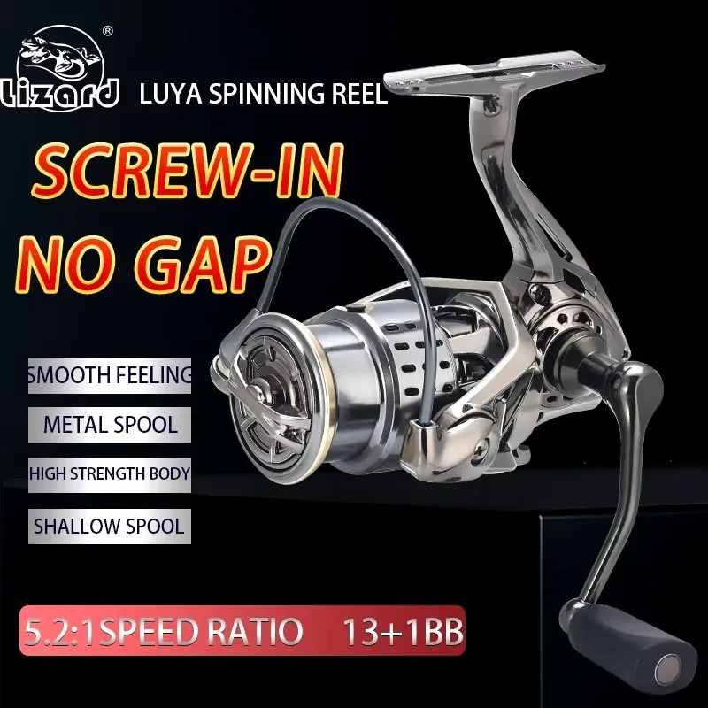 Lizard fishing Freshwater Carp trout bass Fishing reel shallow spool for feeder fishing Spinning Reel lure fishing reel