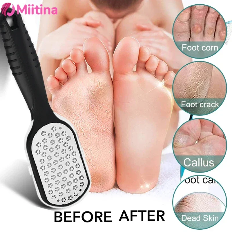 

Foot grinding tool, stainless steel sole file, double-sided rubbing sole, foot care and repair tool, popular item in stock