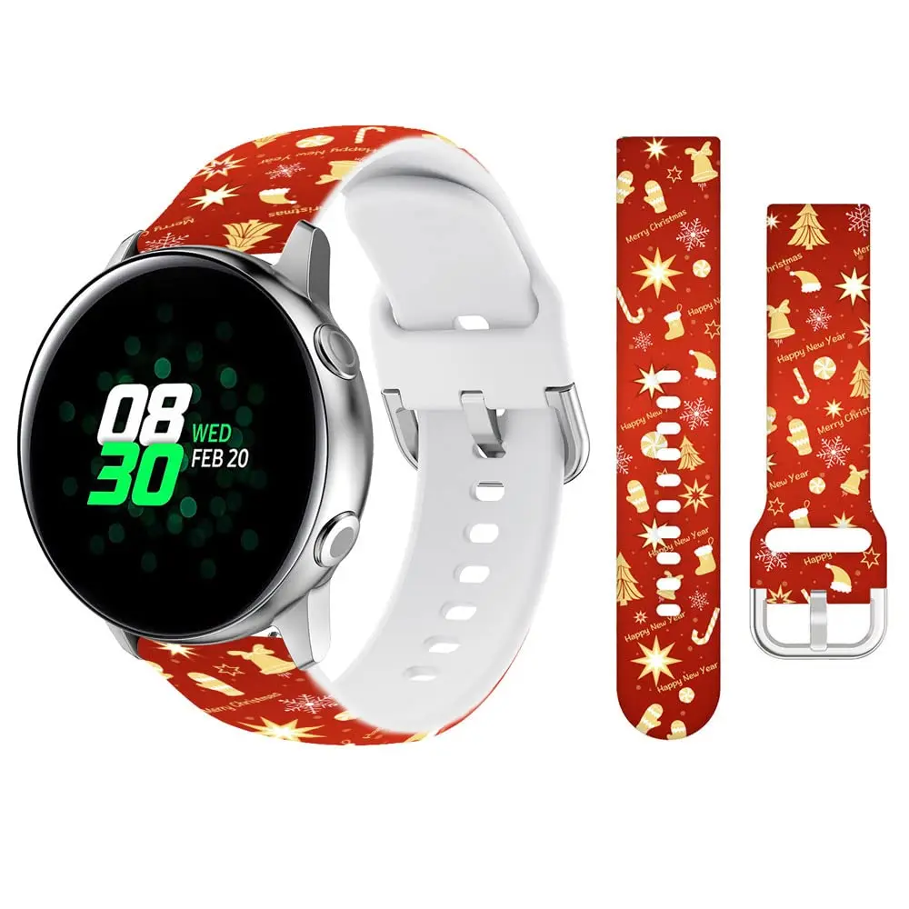 Christmas strap For Samsung Galaxy Watch 6/4/5 pro/6 classic/Active 2/ 20mm/22mm Bracelet huawei/Amazfit GTR-GTS-4-2e-3-Pro Band