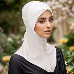 Nieuwe Vrouwen Moslim Onderdoek Hoofd Cover Moslim Hoofddoek Binnenste Hijab Caps Islamic Undersjaal Ninja Hijab Sjaal Muts Cap Bone Bonne