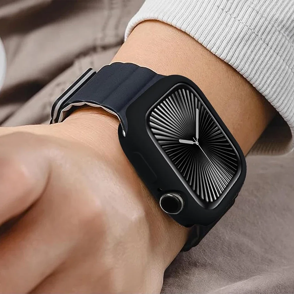 حافظة أبل 10 11 46/42 مللي متر ملحقات مقاومة للصدمات واقية من السيليكون الناعم غطاء ممتص للصدمات سلسلة iwatch حامي 2026 #5