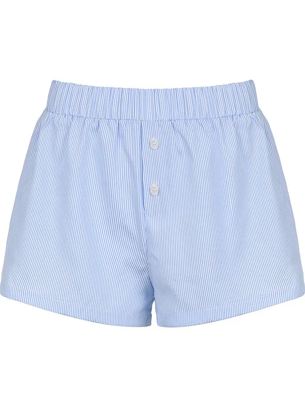 Pantaloni casual a righe a vita alta per donna, vestibilità ampia estiva, pieghe stirate a mano, pantaloni casual europei non di marca