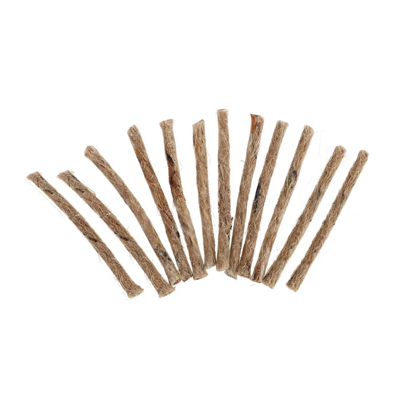 12/24 Stuks Survival Lont Hennep Koord Gemakkelijk Te Dragen Camping Hennep Fire Starters Outdoor Lont Camping Touwen Survival gereedschap