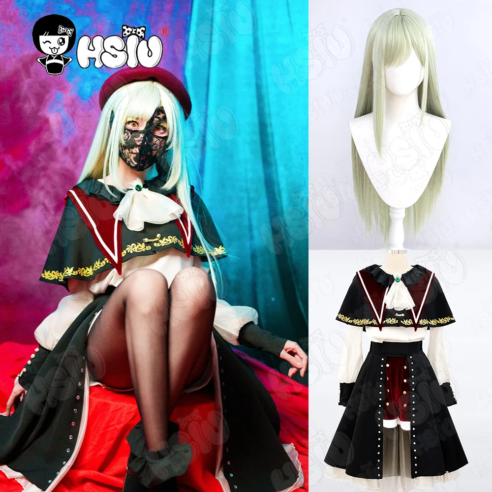 

Wakaba Mutsumi Cosplay Clothing Wig Fiber synthetic wig「HSIU 」Death Show Costumes Cyan colored Wig BanG Dream! Cosplay Costumes