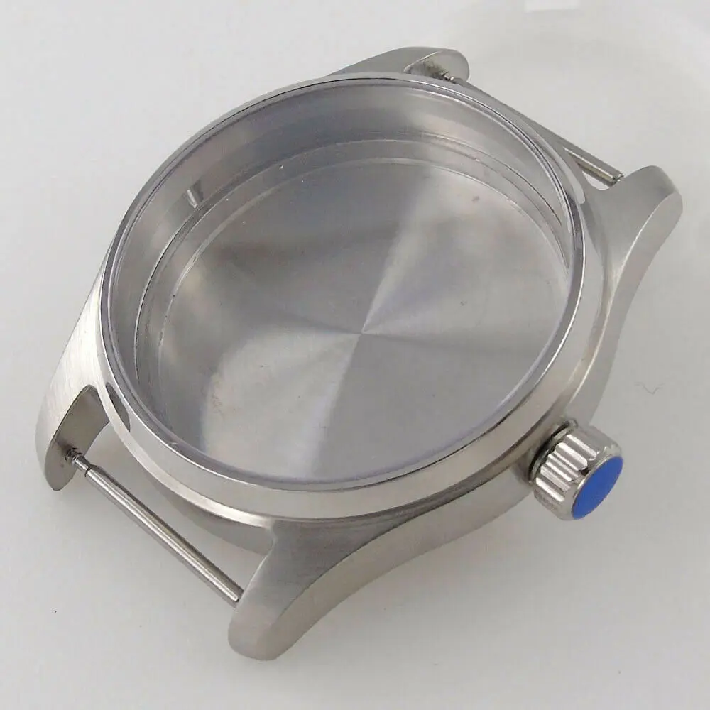 Polished Bezel 39mm 316L Steel Sapphire Glass Watch Case Fit NH35 NH36 ETA2824 Movement