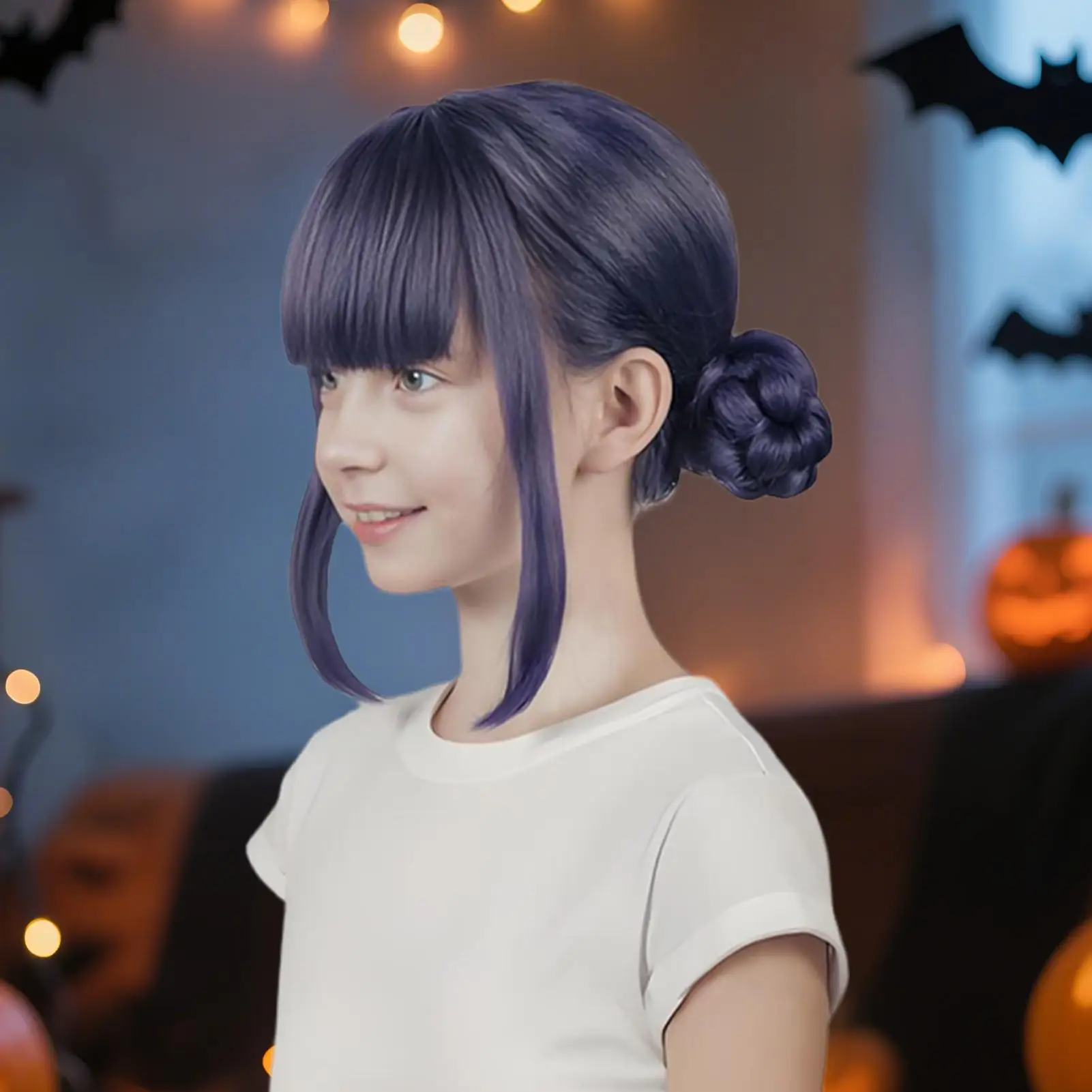 Anime Wig Cartoon Cosplay Wig Halloween Cosplay Costumes wigs KIDs anime Wig Women Clothing Accessories for Exhibition Stage