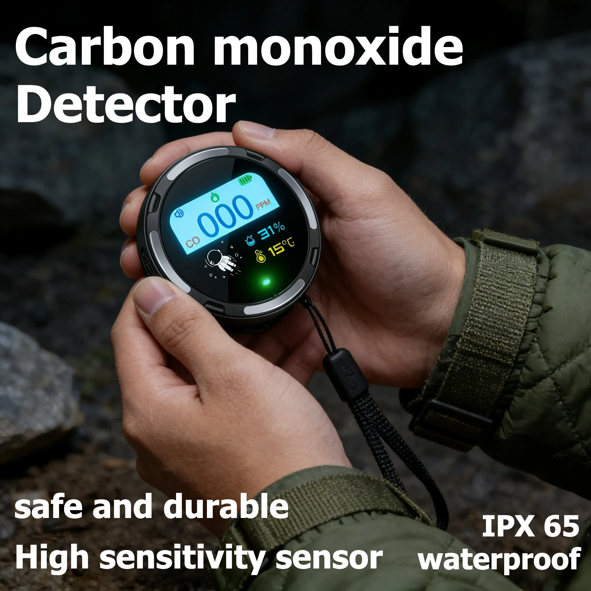 

Датчик сигнализации угарного газа, обнаружение утечки CO, домашний ЖК-дисплей для кемпинга, дома, бытовой детектор CO, сигнализация