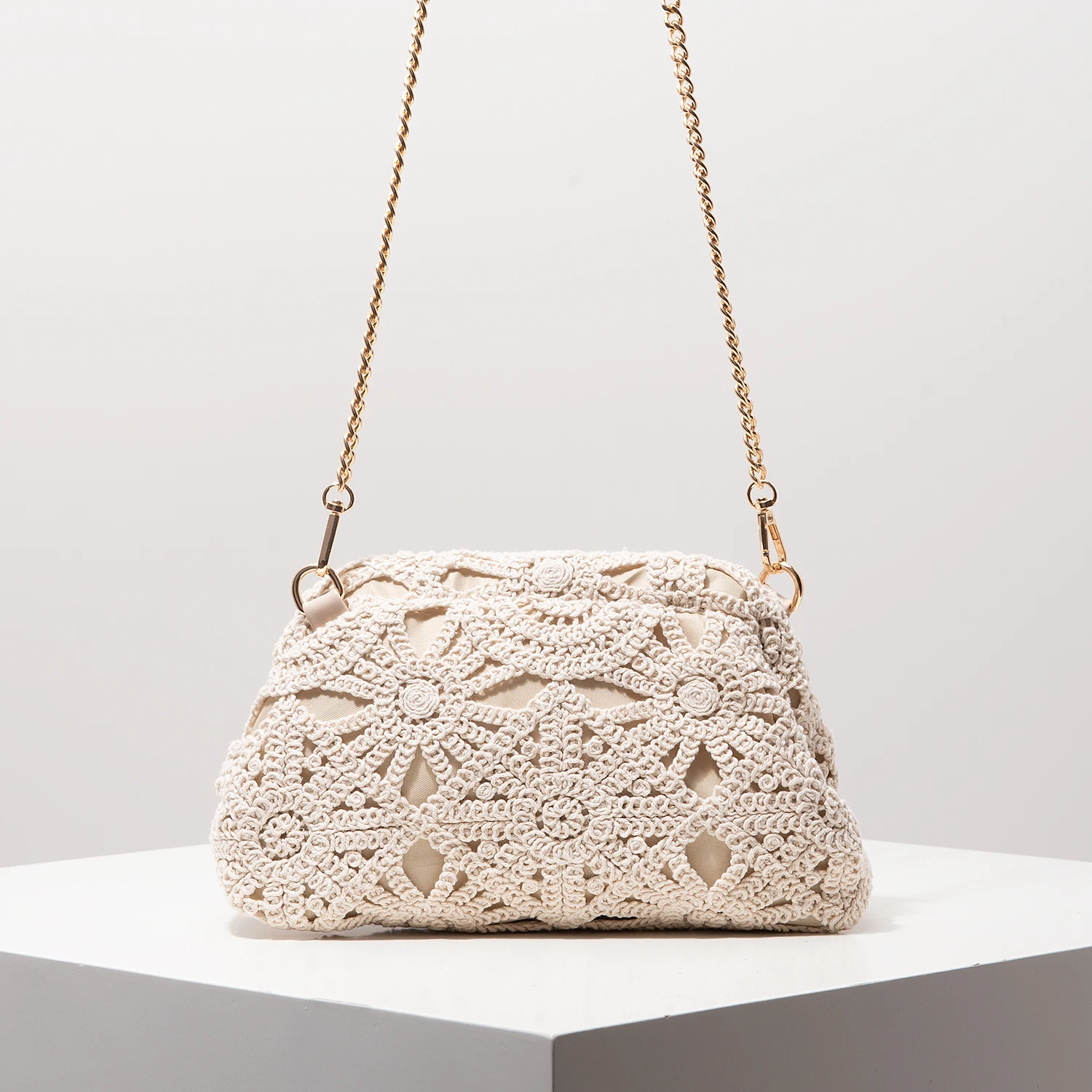 

Pattern Hollow Woven Crossbody Bag, Bohemia Straw Beach Bag, Chrochel Set, Premium Style, Trav Must Haves, Pach Bag for Women