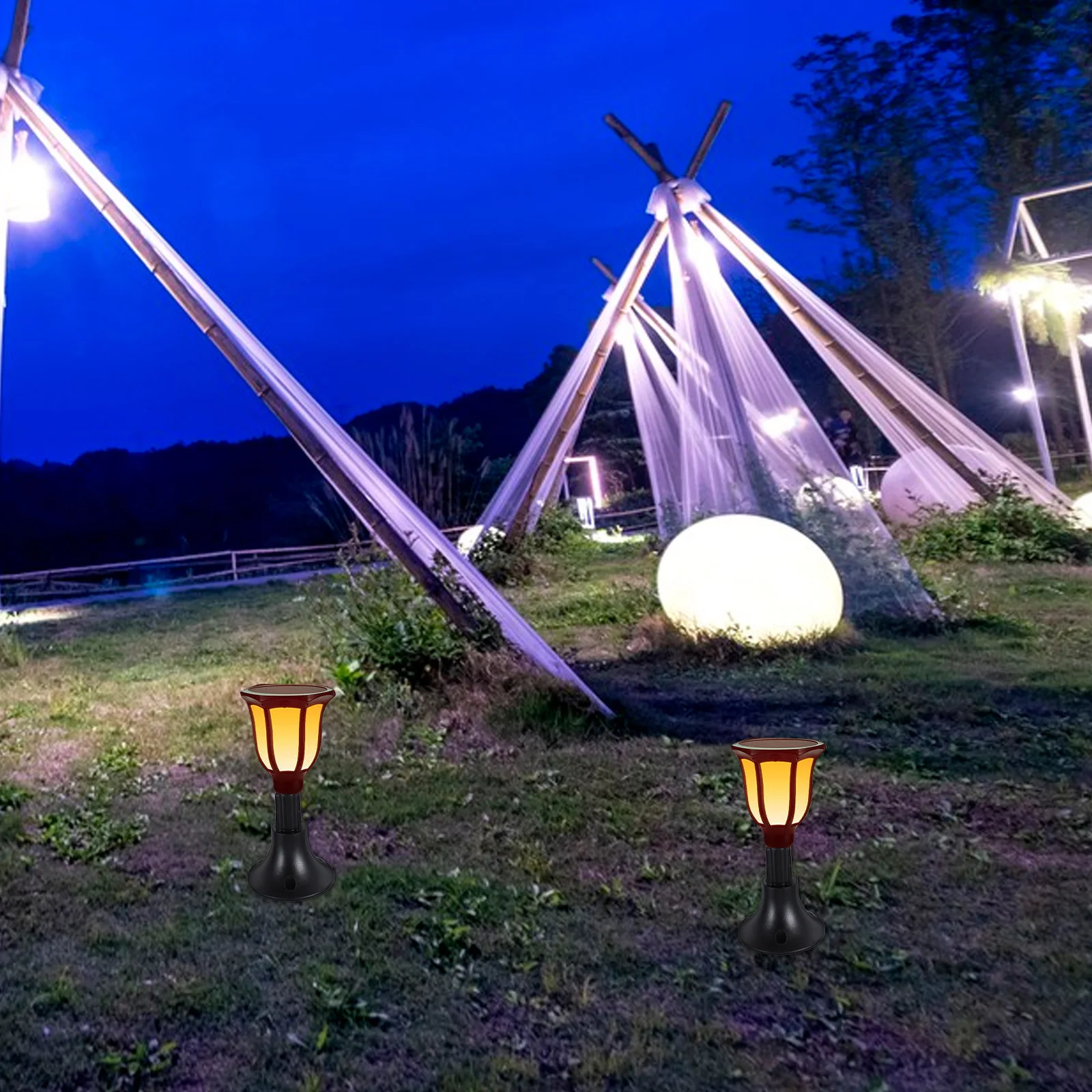 

10pcs Solar Lawn Light Base Outdoor Garden Lamp Holder Abs Sturdy Ground Stake For Yard Pathway Courtyard Waterproof