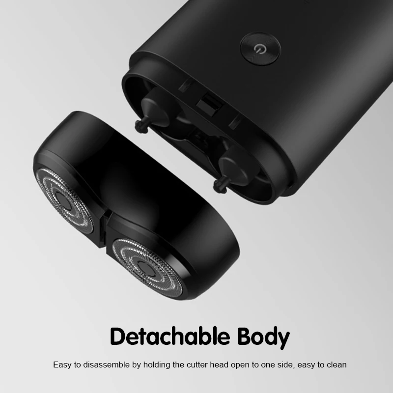 Xiaomi-Mijia S100 Barbeador Elétrico Portátil para Homens, Aparador De Barba, IPX7 Dual Blade Razor, Máquina De Barbear Recarregável USB