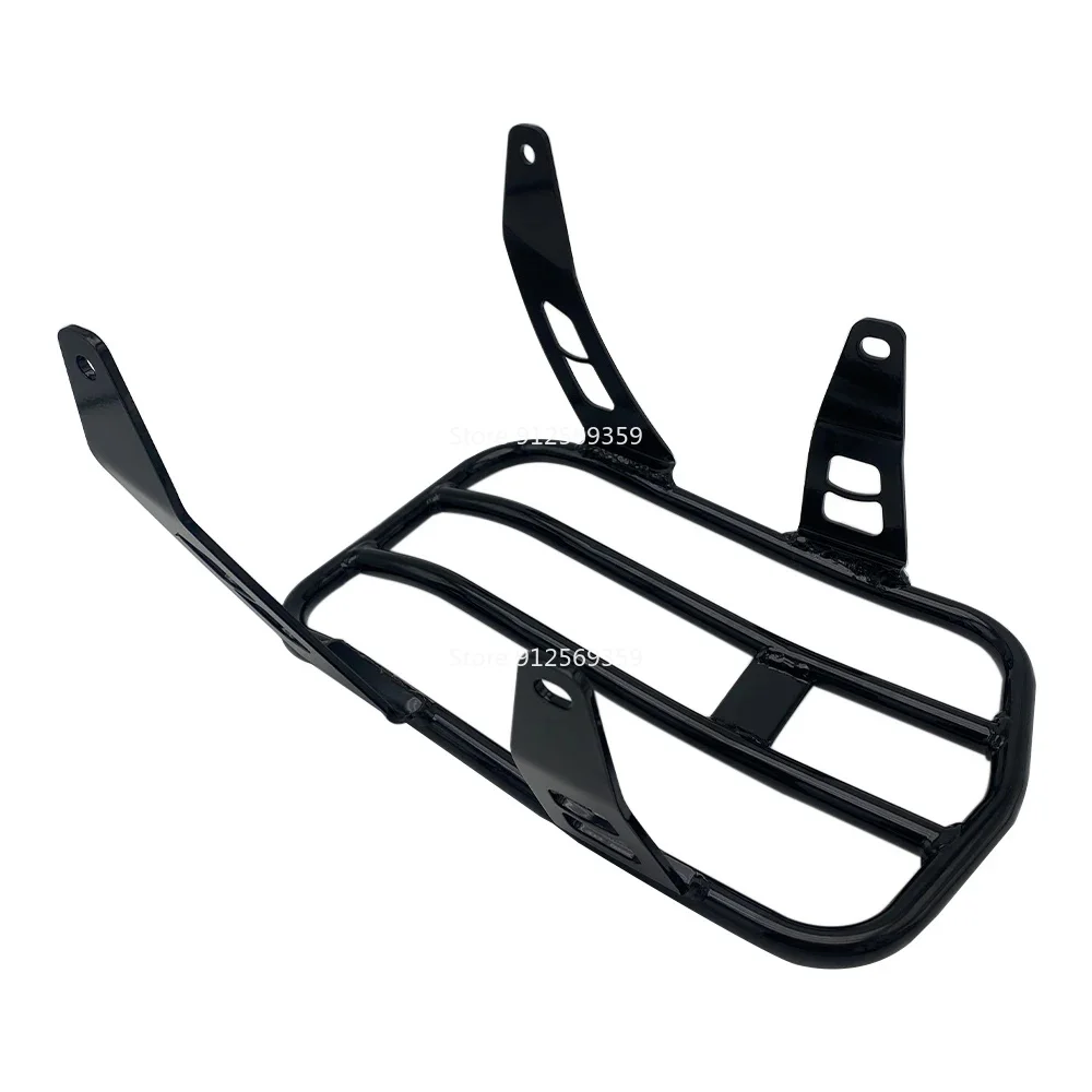 Motorcycle Solo Luggage Rack - Black/Chrome Fit For Indian Scout Rogue Sixty Bobber Twenty ABS 2018-2024