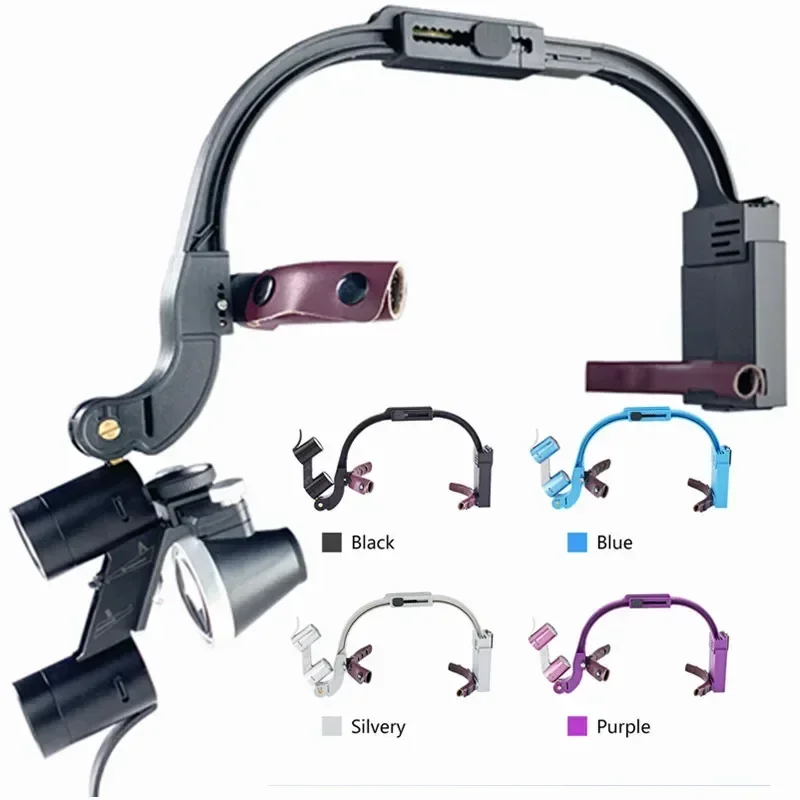 OEM 2.5X 3.5X Dental Headlamp Medical Loupes Magnifier Wireless Surgical Headlight  For Dental Operation Factory Supplier