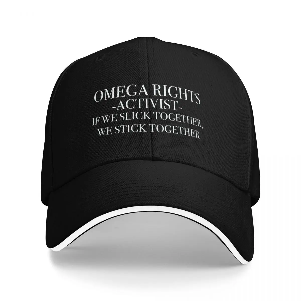 Omega Rights Activist Baseball Cap Rave Sunhat Streetwear Women's Beach Visor Men's