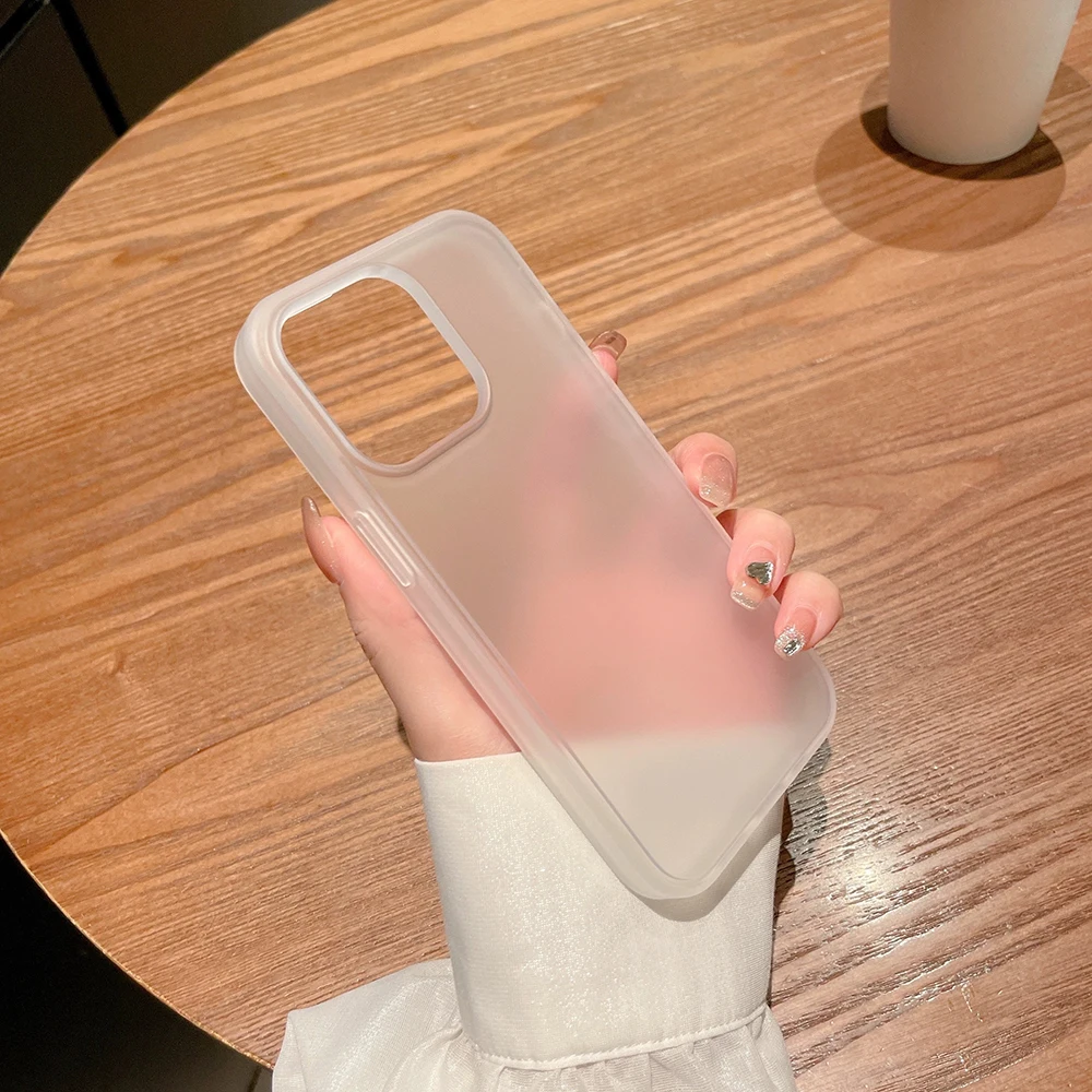 Phone Cases Transparent - Ультратонкий матовый мягкий прозрачный прозрачный чехол