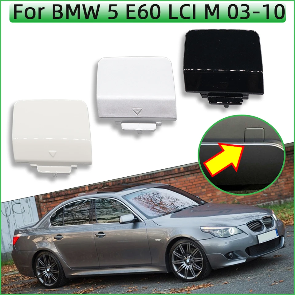 

Крышка фаркопа заднего бампера для BMW 5 серии E60 LCI M-Sport 2003 2004 2005 2006 2007 2008 2009 2010 Окрашенная накладка в виде ракушки