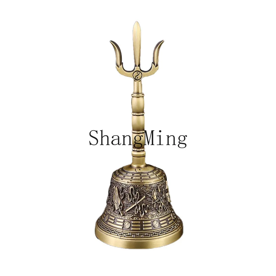 

PYH refined copper manufacturing diamond bell pestle French ornament handicraft five-strand magic bell