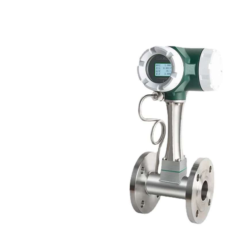 Split Integrated Temperature and Pressure Compensation Vortex Flowmeter Steam Meter Dn50 80