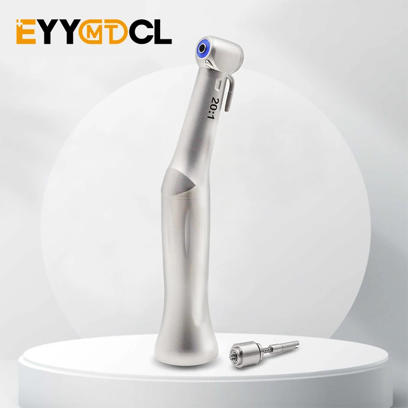 

Dentist contraangulo Dental Low Speed Handpiece 20:1 Reduction Implant Surgery Contra Angle Handpiece Air Turbine