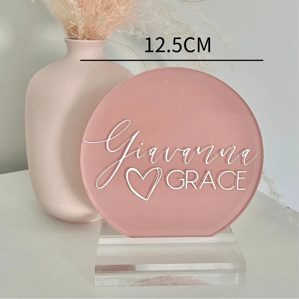 Custom Acrylic Ornament Customized Personalized Name Tag Home Decoration Party Commemorative Gift Customized Name Ornaments view 3