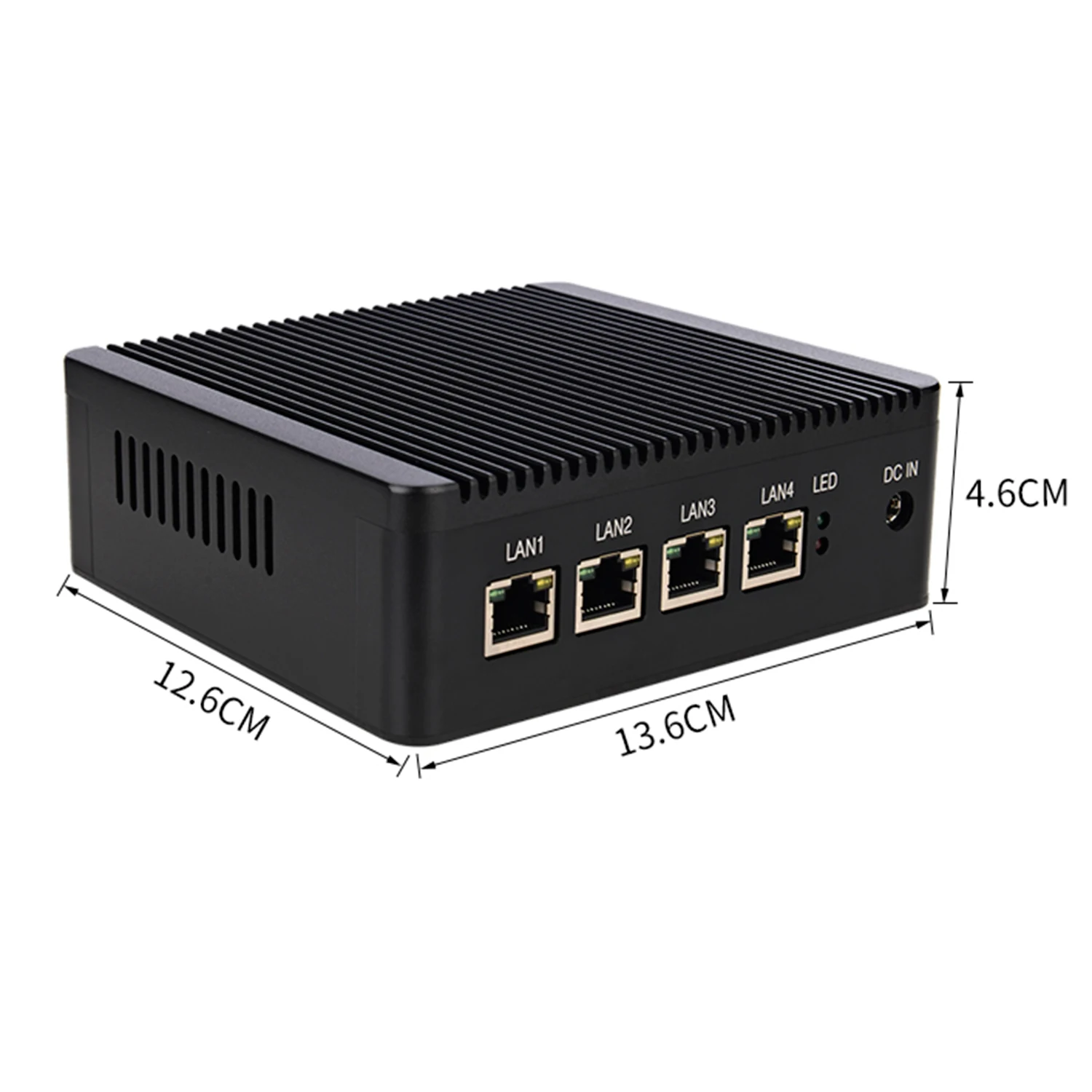 Micro appareil pare-feu HUNSN ARC01,Intel Celeron J1900,OPNsense,Untangle,VPN, PC,4Intel I211 LAN, 2USB, HDMI