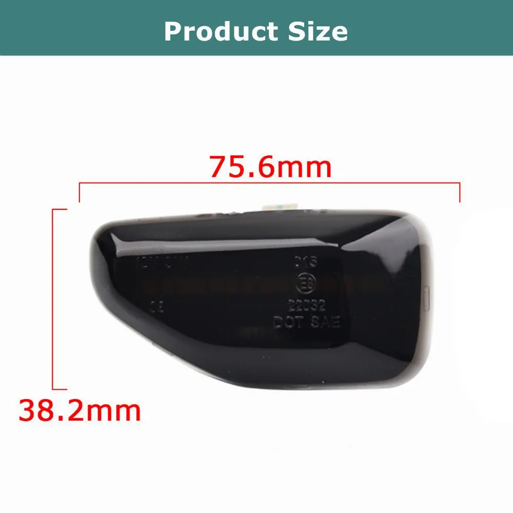 2x جديد وامض LED بدوره إشارة ديناميكية الجانب ماركر ضوء مصابيح ل داسيا لوجان 2 سانديرو 2 داستر 2 رينو ستيبواي داستر #4