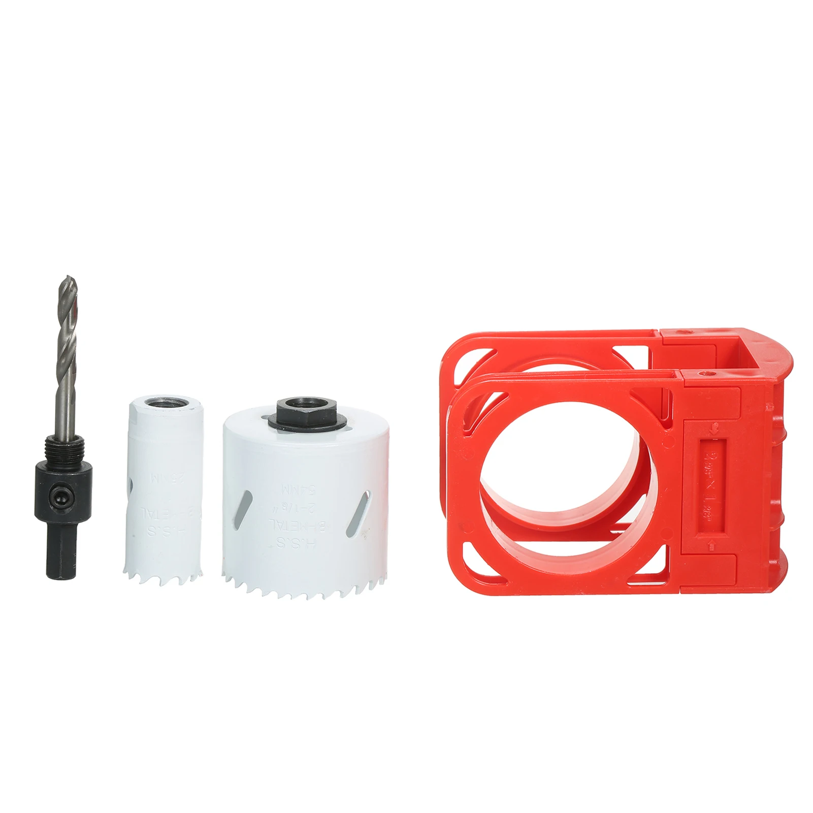 Kit di installazione della serratura con modello di guida per porte in legno modello di guida in plastica regolabile con bracci a scatto