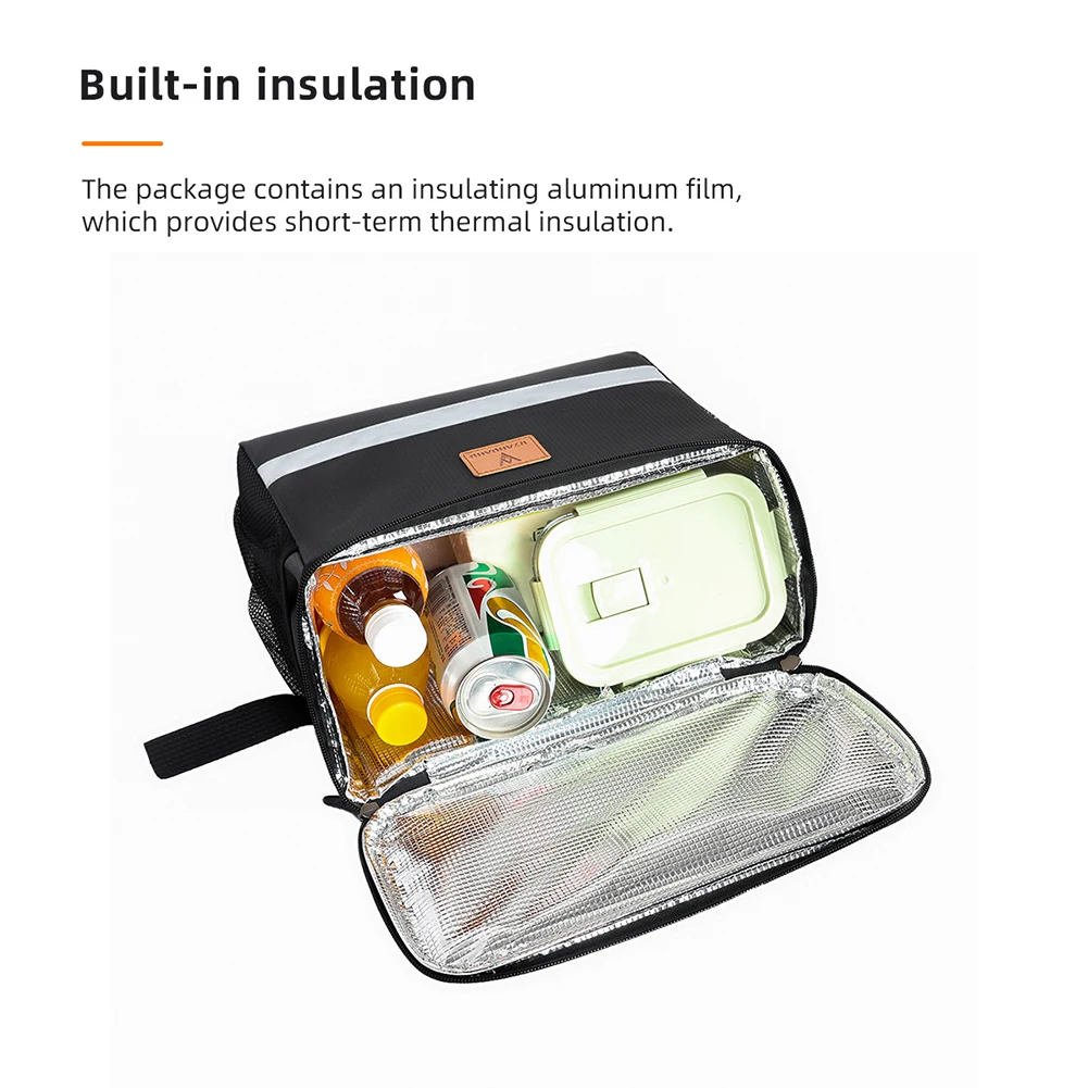 8L الهاتف حقيبة مقود الدراجة سعة كبيرة شاشة تعمل باللمس الدراجة الجبهة حقيبة التخزين مقاوم للماء مع شريط عاكس الدراجات الملحقات