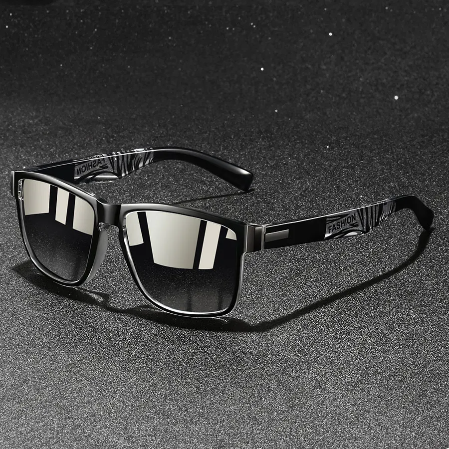 Fashion Square Sunglasses Men Women Driving Fishing Colorful Trendy Lightweight Outdoor Goggles