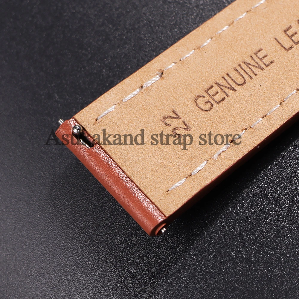 Pulseira de couro de liberação rápida, 18mm 20mm 22mm 24mm, para seiko, samsung galaxy watch 7/6/5, pulseira de relógio com homens e mulheres